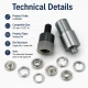 Ring-Style Prong Snap Setting Die for 9.5 mm / 0.37 in Snap Fasteners, high-precision tool for flawless snap installation