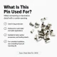 Sheet Metal Suzan Pin with 4 mm Inner Diameter and 6.5 mm Barrel Height, Pack of 1,000 Pieces
