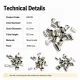 Sheet Metal Suzan Pin with 4 mm Inner Diameter and 6.5 mm Barrel Height, Pack of 1,000 Pieces