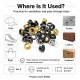 4 No Saç Kuşgözü 6 mm Plastik veya Metal Pul Seçenekli 250 Adet/Paket, dayanıklı ve estetik tasarım ile çanta, ayakkabı ve