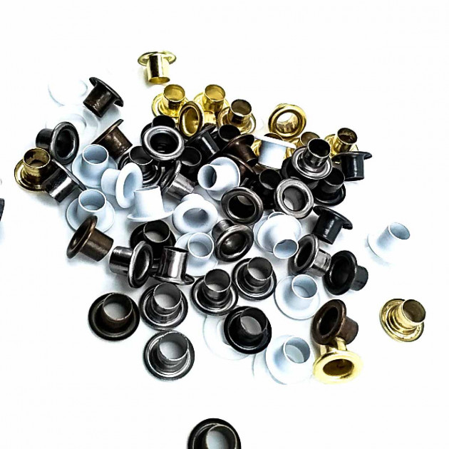 11/64"  Metal Eyelets  7,3 mm Eyelet Long Metal (250 Pcs / Package) K0003U