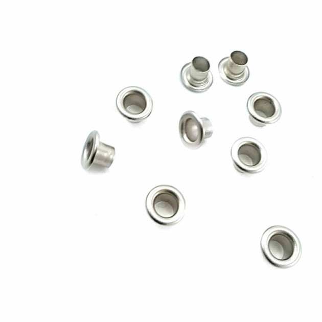 11/64"  Metal Eyelets  7,3 mm Eyelet Long Metal (250 Pcs / Package) K0003U