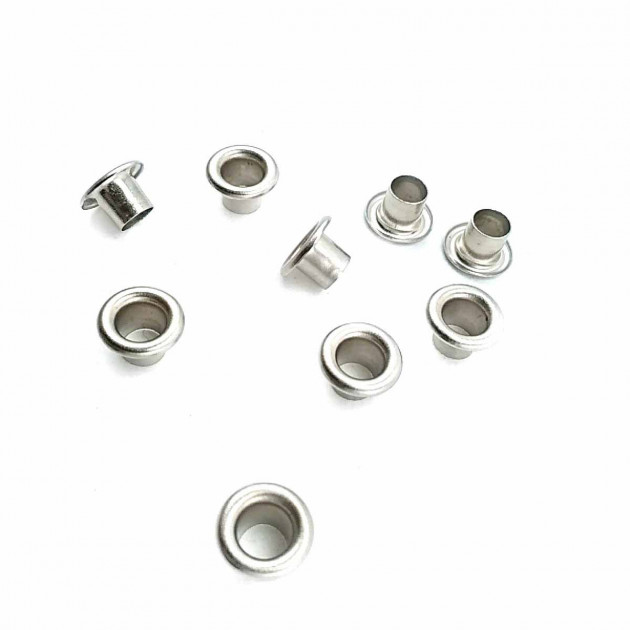11/64"  Metal Eyelets  7,3 mm Eyelet Long Metal (250 Pcs / Package) K0003U