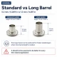 Long-Barrel Sheet Steel Eyelet 4.5 mm / 0.177 in Inner Diameter with Washer Options, 250 Pieces K0003U