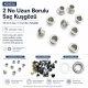 Long-Barrel Sheet Steel Eyelet 4.5 mm / 0.177 in Inner Diameter with Washer Options, 250 Pieces K0003U