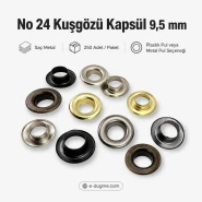 9.5 mm / 0.37 in Sheet Metal Eyelet Capsule, 250 pcs/Pack K0006