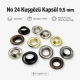 9.5 mm / 0.37 in Sheet Metal Eyelet Capsule, 250 pcs/Pack - Durable metal eyelets for textile, leather, and accessory design.