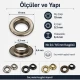 9.5 mm / 0.37 in Sheet Metal Eyelet Capsule, 250 pcs/Pack - Durable metal eyelets for textile, leather, and accessory design.