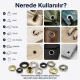 9.5 mm / 0.37 in Sheet Metal Eyelet Capsule, 250 pcs/Pack - Durable metal eyelets for textile, leather, and accessory design.