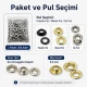 9.5 mm / 0.37 in Sheet Metal Eyelet Capsule, 250 pcs/Pack - Durable metal eyelets for textile, leather, and accessory design.