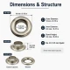 9.5 mm / 0.37 in Sheet Metal Eyelet Capsule, 250 pcs/Pack - Durable metal eyelets for textile, leather, and accessory design.