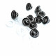 Eyelets 13/64" 10 mm (250 Pcs / Package) Silver Braas Oxide K0008