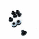 Eyelets 13/64" 10 mm (250 Pcs / Package) Silver Braas Oxide K0008