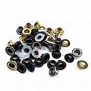 Eyelets 13/64" 10 mm (250 Pcs / Package) Silver Braas Oxide K0008