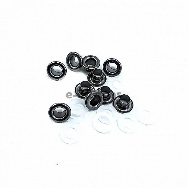 Eyelets 13/64" 10 mm (250 Pcs / Package) Silver Braas Oxide K0008