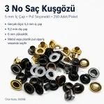 Sheet Metal Eyelet 5.3 mm / 0.209 in Inner Diameter with Washer Options Pack of 250 K0008