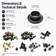 Sheet Metal Eyelet 5.3 mm / 0.209 in Inner Diameter with Washer Options Pack of 250 K0008