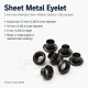 Sheet Metal Eyelet 5.3 mm / 0.209 in Inner Diameter with Washer Options Pack of 250 K0008