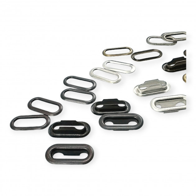 Oval Eyelet 2,5 cm Brass Metal K0012