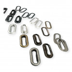 Oval Eyelet 2,5 cm Brass Metal K0012