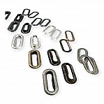 Oval Eyelet 2,5 cm Brass Metal K0012