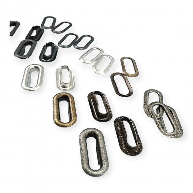 Oval Eyelet 2,5 cm Brass Metal K0012
