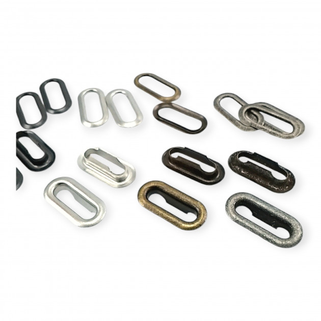 Oval Eyelet 2,5 cm Brass Metal K0012