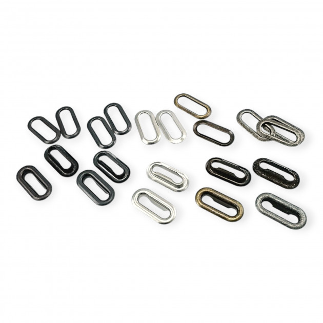 Oval Eyelet 2,5 cm Brass Metal K0012
