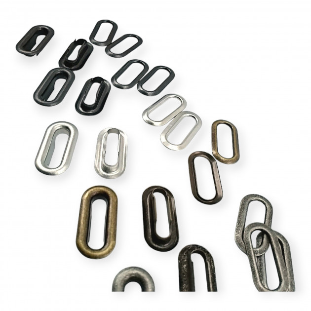 Oval Eyelet 2,5 cm Brass Metal K0012