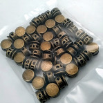 Top Press Stopper 15 mm Antique Brass 50 pcs/Packet E 2206PROMO