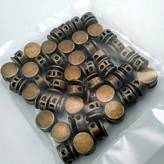 Top Press Stopper 15 mm Antique Brass 50 pcs/Packet E 2206PROMO