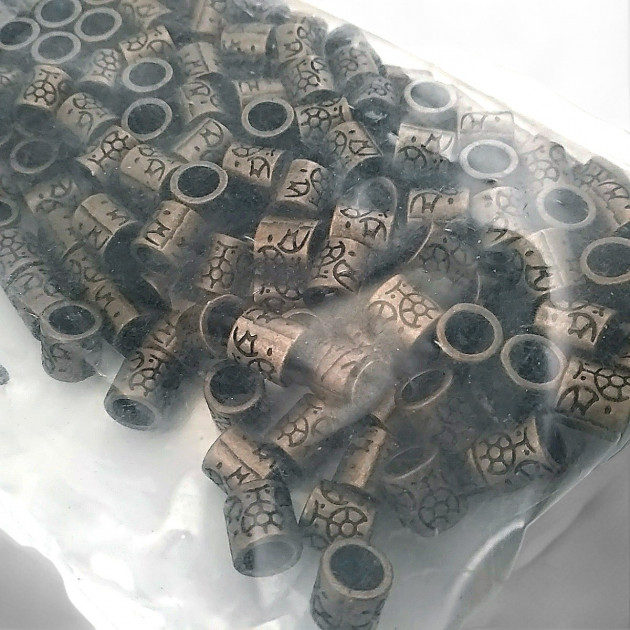 Patterned Lace Antique Yellow Metal Bead Shape Entry 5.8 mm PBB008PROMO