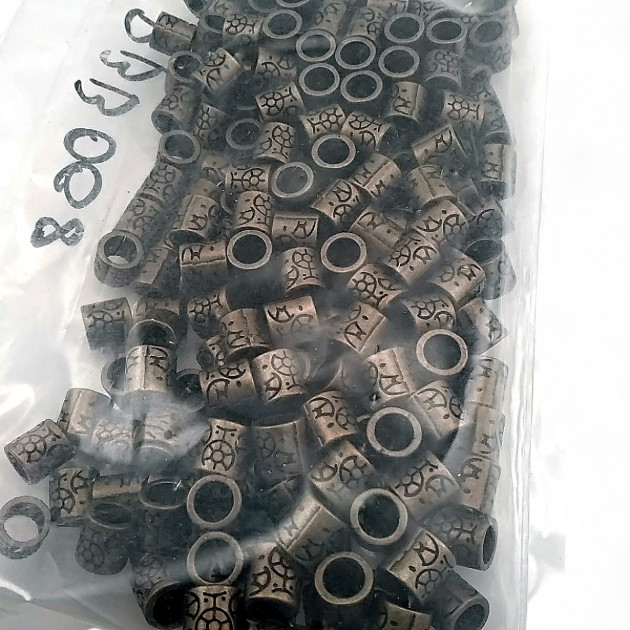 Patterned Lace Antique Yellow Metal Bead Shape Entry 5.8 mm PBB008PROMO