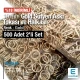 10 mm Gold Zamak Bra Strap Slider and Ring Set, 500 Pairs for Lingerie and Swimwear Production