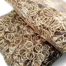 10 mm Gold Zamak Sütyen Askı Ayar Tokası ve Halkası 500 Set PBT0006PROMO
