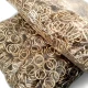 10 mm Gold Zamak Bra Strap Slider and Ring Set, 500 Pairs for Lingerie and Swimwear Production