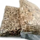 10 mm Gold Zamak Bra Strap Slider and Ring Set, 500 Pairs for Lingerie and Swimwear Production