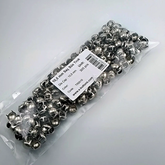 10. 50 mm Prong Stud Six Legged Metal Trok (300 pcs / Package) TR0010PK