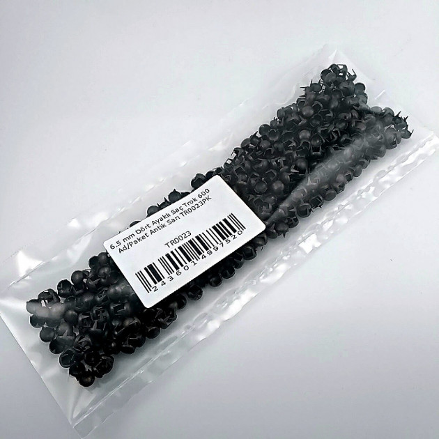 Metal Trok 6,5 mm Antique Yellow Four Legged Prong Stud (600 pcs / Package) TR0023PKA