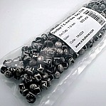 Metal Trok Black Nickel 7.5 mm Prong Stud Swirl Pattern Six Legged (500 pcs / Package) TR0028PK
