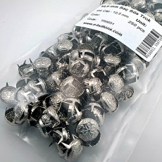Patterned Metal Trok 12. 50 mm Six Legged Prong Stud (250 pcs / Package) TR0031PK