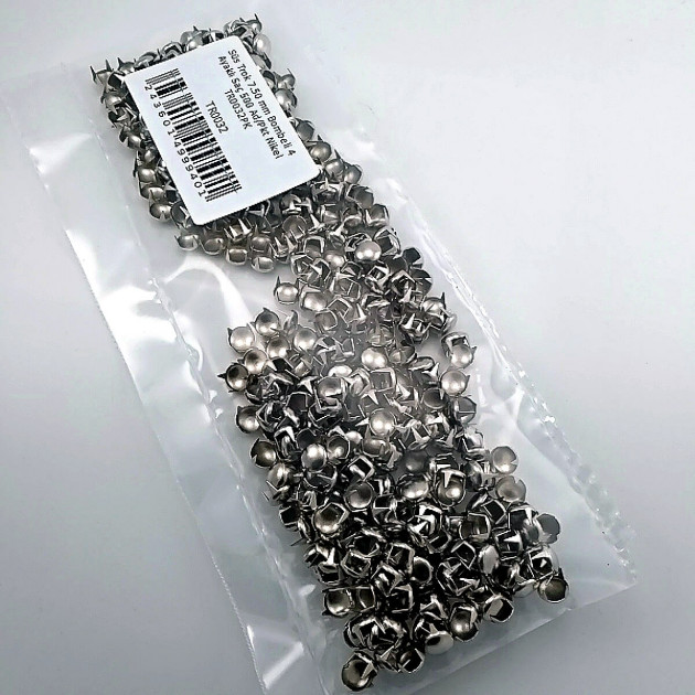 Metal Trok 7,5 mm Nickel Four Legged Prong Stud (500 pcs / Package) TR0032PKN