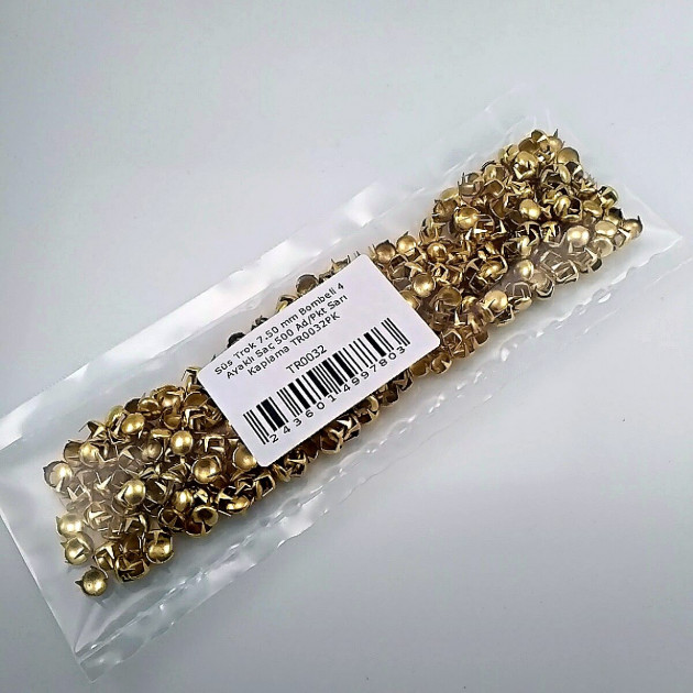 Metal Trok 7,5 mm Yellow Four Legged Prong Stud (500 pcs / Package) TR0032PKS