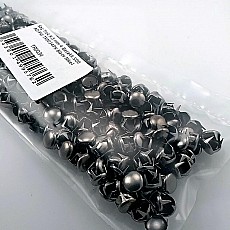 Metal Trok 9,5 mm Black Nickel Four Legged Prong Stud (500 pcs / Package) TR0034PKB