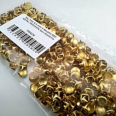 Metal Trok 9,5 mm Yellow Four Legged Prong Stud (500 pcs / Package) TR0034PKS