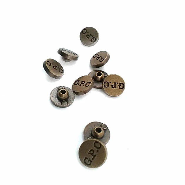 10 mm 16L Inscribed Metal Rivet - 250 Pcs Package