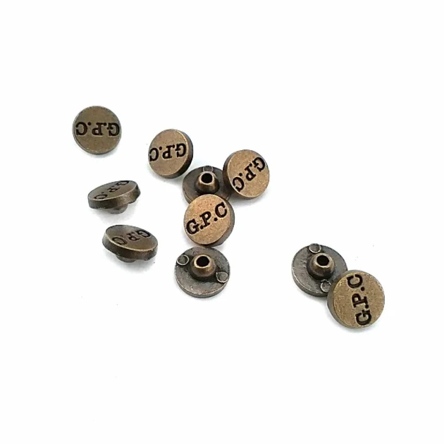 10 mm 16L Inscribed Metal Rivet - 250 Pcs Package
