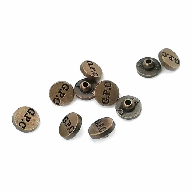 10 mm 16L Inscribed Metal Rivet - 250 Pcs Package