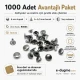0 Rivet 6 mm (0.24") Cap with 6-6.5 mm (0.24"-0.26") Post Steel Rivet – 1000 Pieces R0006 for crafting and sewing projects