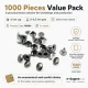 0 Rivet 6 mm (0.24") Cap with 6-6.5 mm (0.24"-0.26") Post Steel Rivet – 1000 Pieces R0006 for crafting and sewing projects